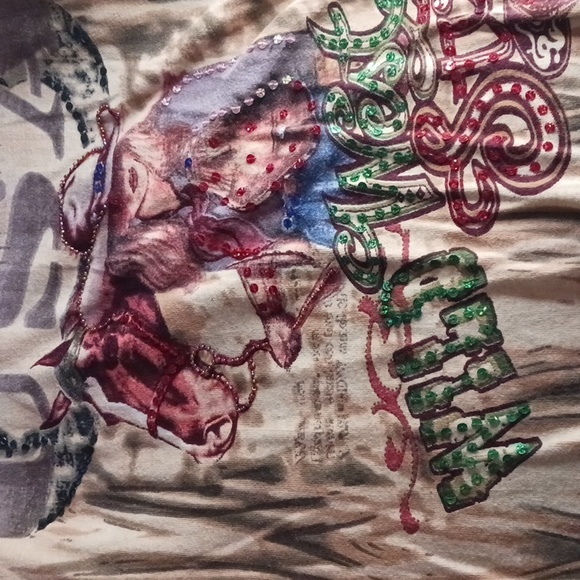 Bit and bridle three quarter sleeve t shirt. Wild west. 🇺🇸 - Picture 10 of 10